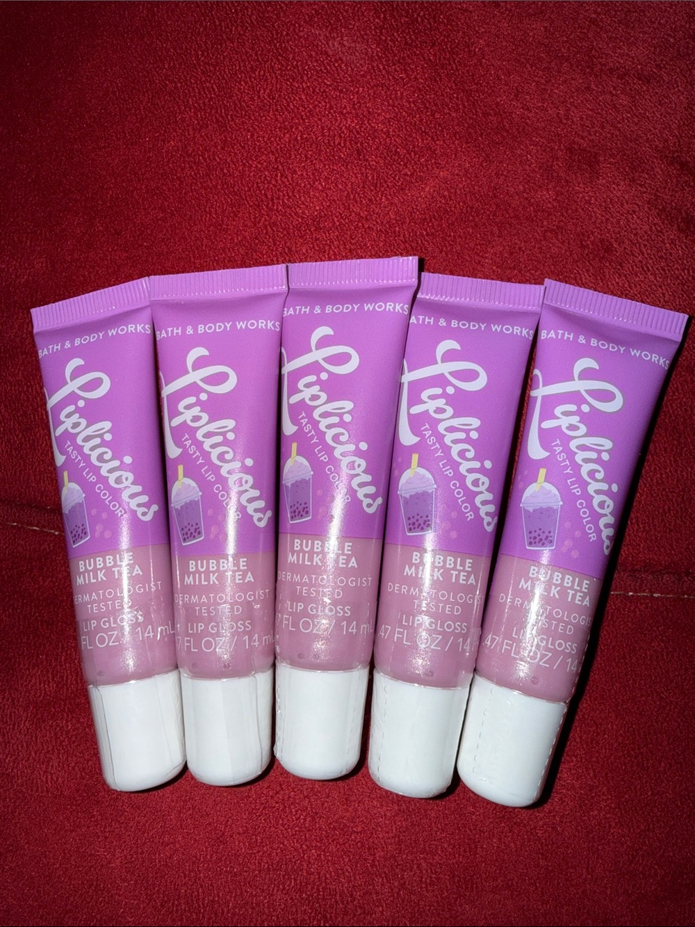 BBW 5pc Liplicious Bubble Milk Tea lip gloss